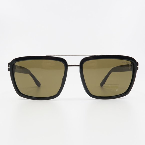 Tom Ford TF780 01J New Black/ Brown ANDERS Men's Sunglasses 58mm with box - Picture 2 of 7